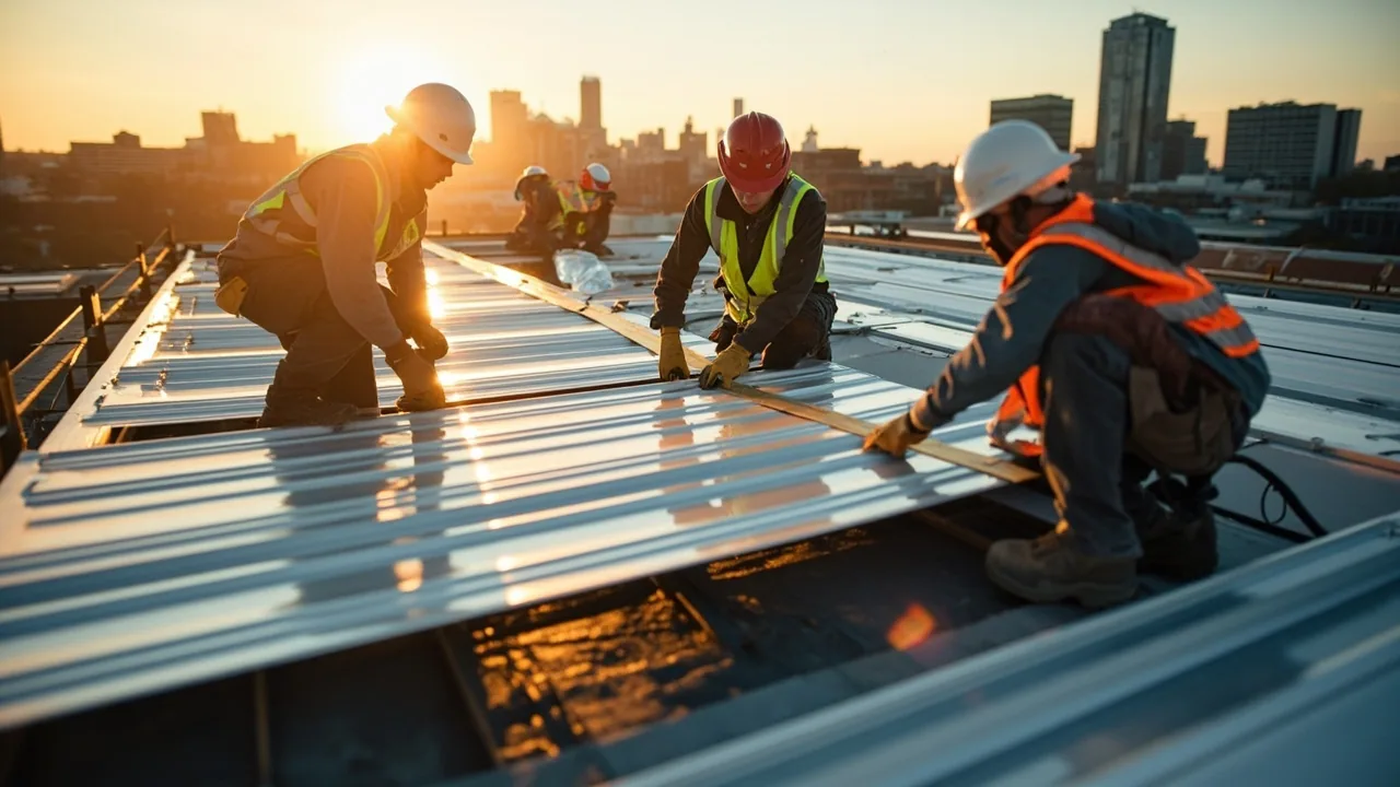 Commercial Metal Roof Retrofit in Aurora, IL