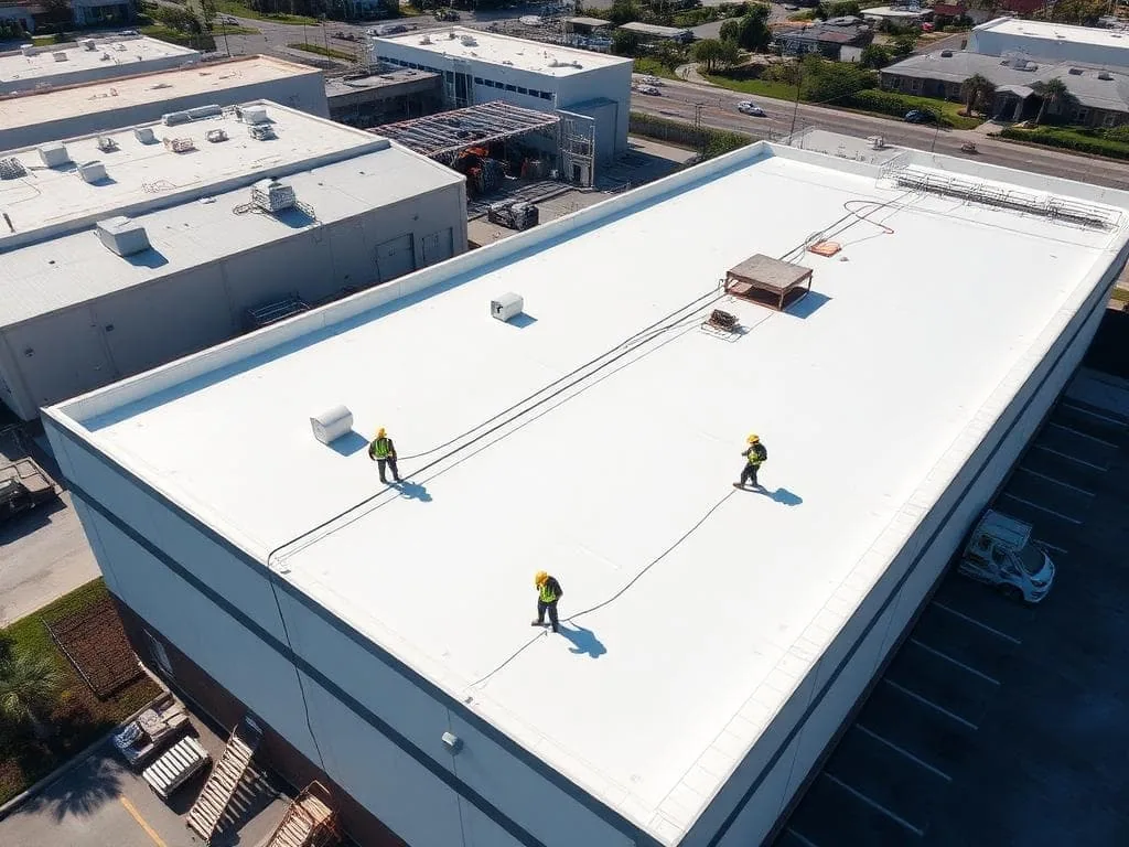 Occupied Commercial Building Reroofing in Aurora, IL